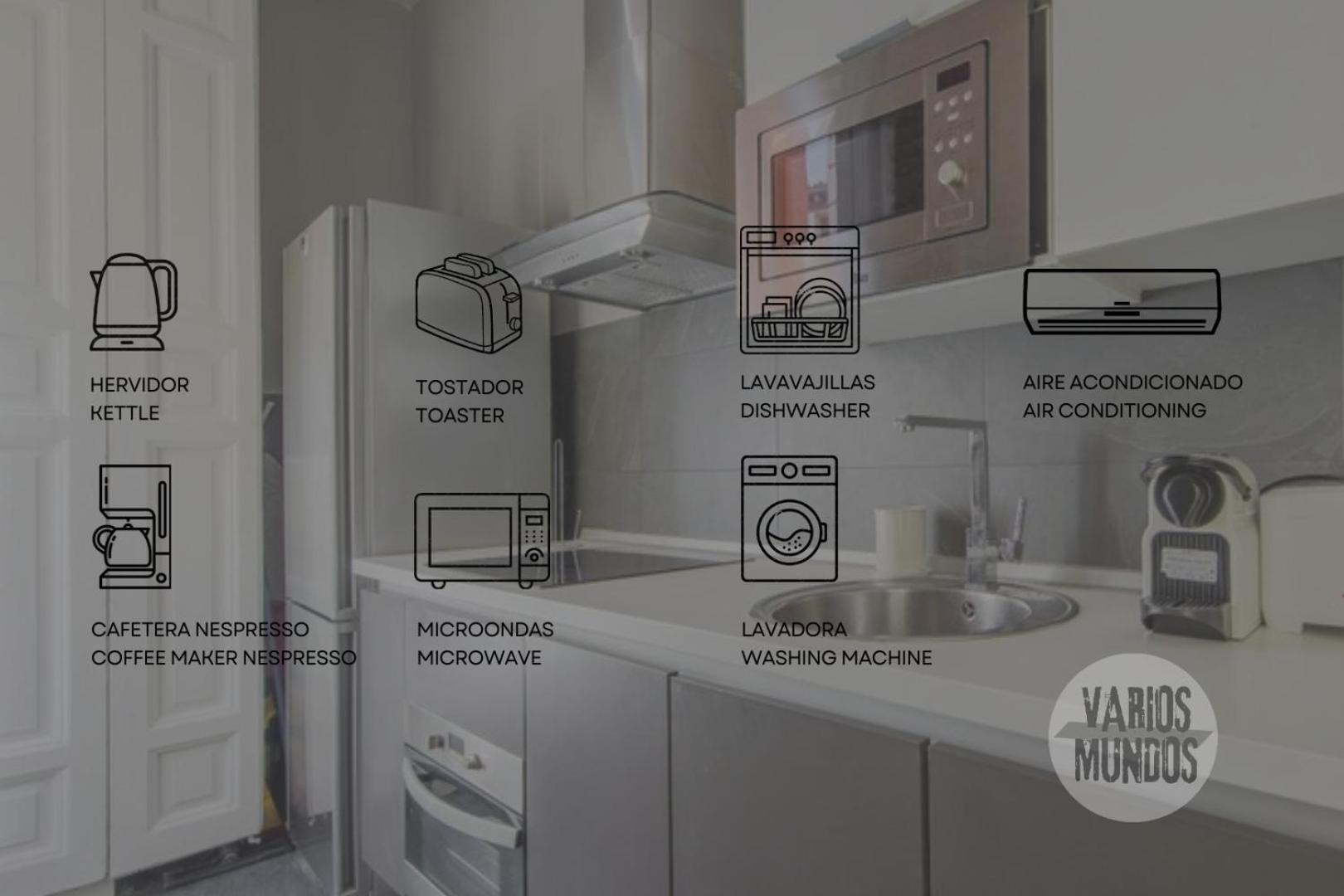 Great Apt Para 6Pax In The Heart Of Madrid Center Eksteriør billede