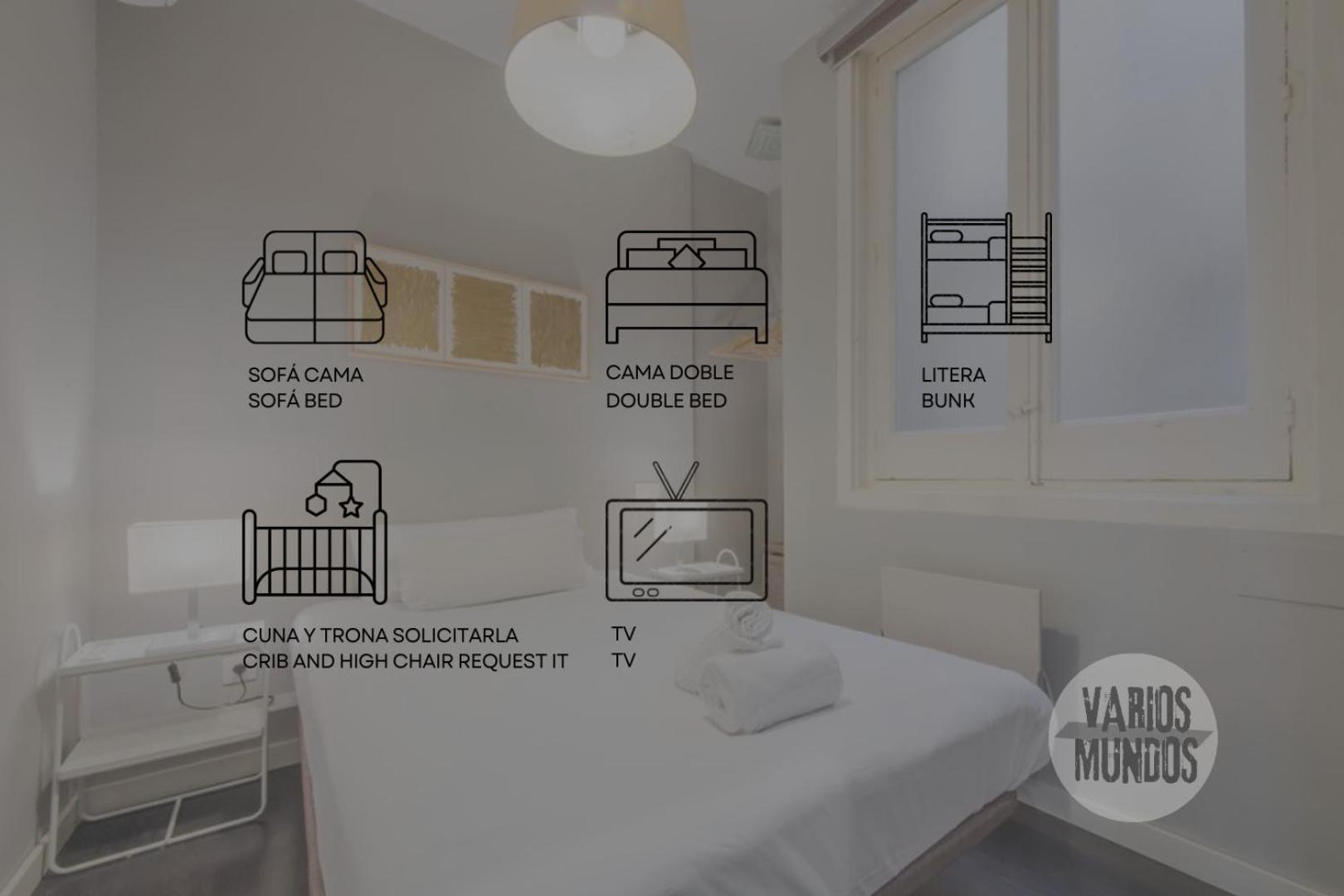 Great Apt Para 6Pax In The Heart Of Madrid Center Eksteriør billede
